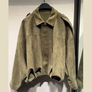 VIRAL ZARA jacket in Olive Suede